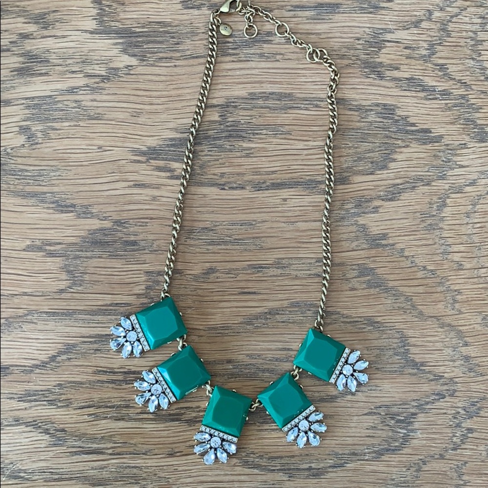 J. Crew green statement necklace